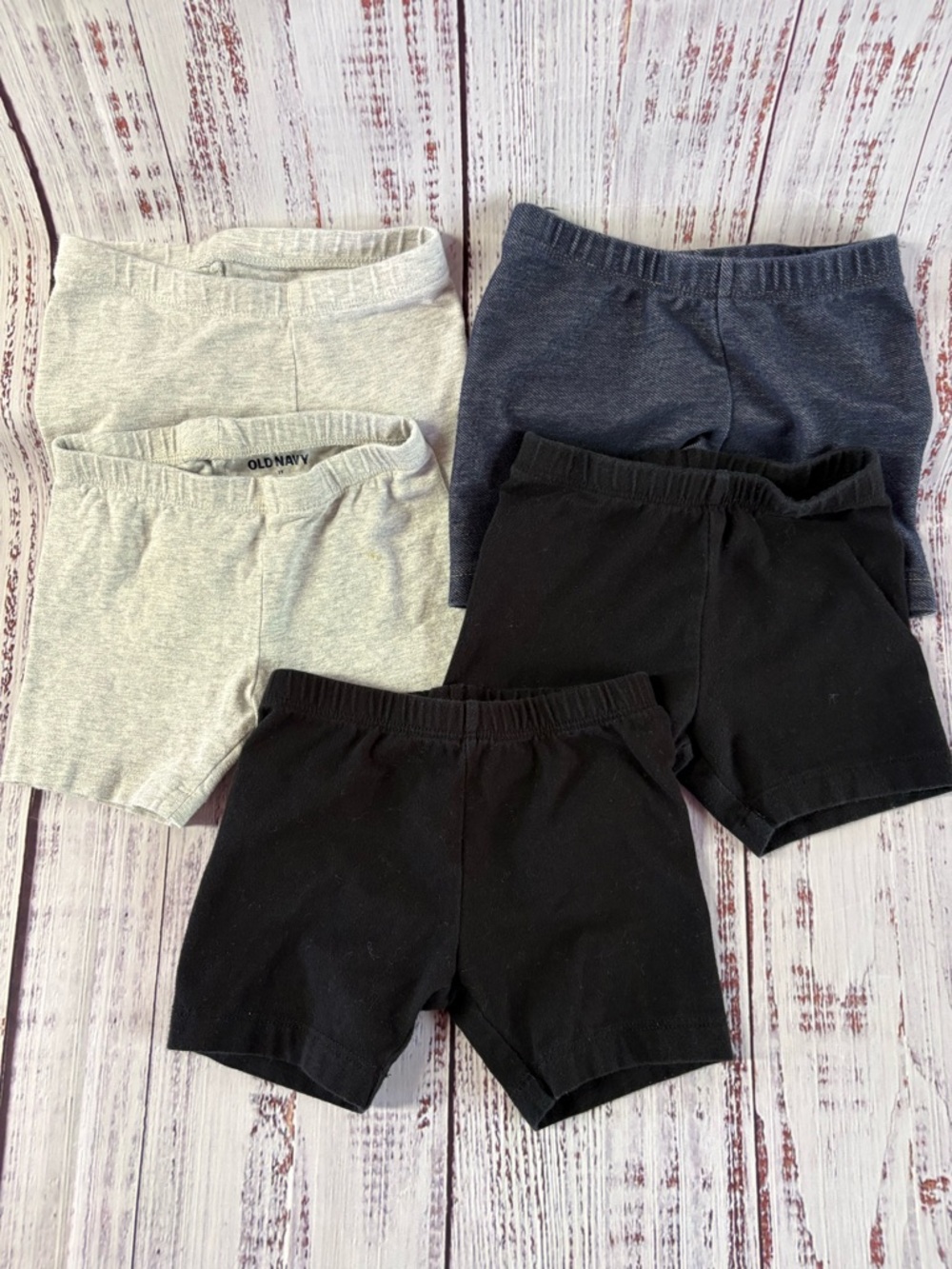Old Navy Kids Shorts Bundle - Black, Gray, Navy Heather